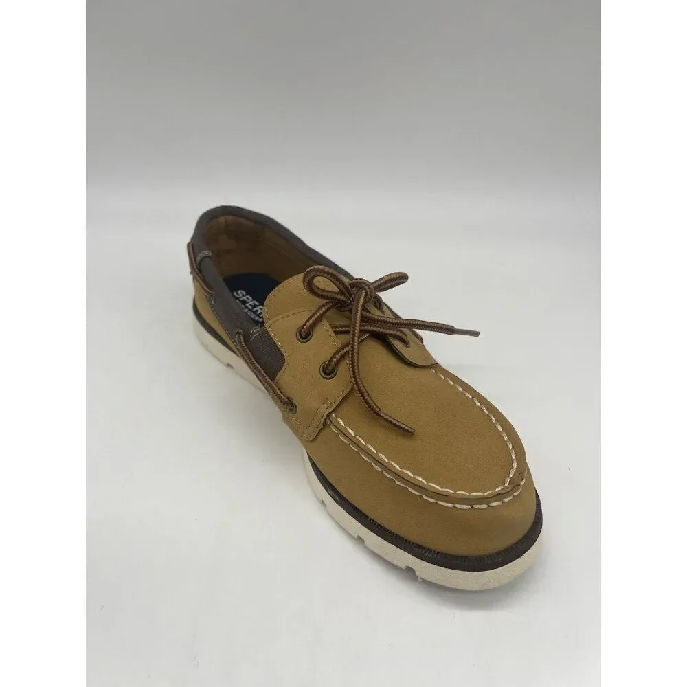 Sperry Leeward Sport Tan Boys Boat Shoe Size 5M
